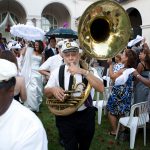 Second Line New Orleans Ebell of Los Angeles Wedding Ceremony Ebell of Los Angeles Wedding Reception Sassy Girl Weddings & Events Los Angeles & Orange County Wedding Planner and Wedding Planning